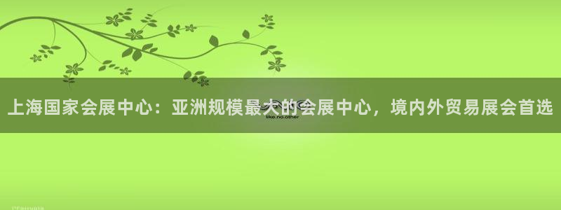 果博注册：上海国家会展中心：亚洲规模最大的会展中心，境内外贸易展会首选