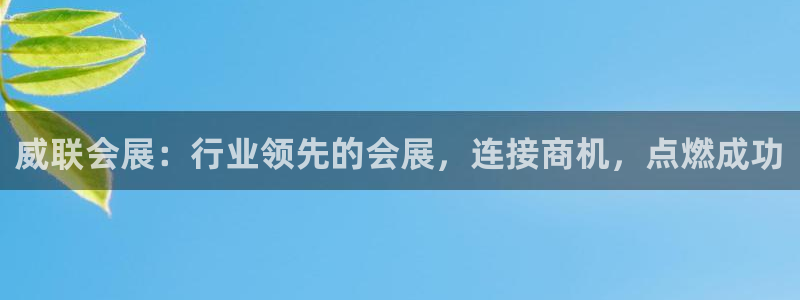 果博上分电话：威联会展：行业领先的会展，连接商机，点燃成功