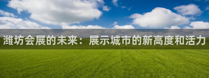 果博上分电话：潍坊会展的未来：展示城市的